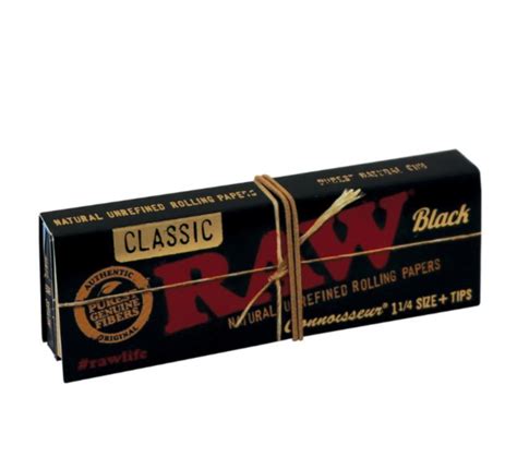 No Dyes And Burn Additives Raw Black Rolling Paper Kingsize Slim