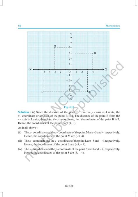 Ncert Book For Class 9 Maths Chapter 3 Coordinate Geometry