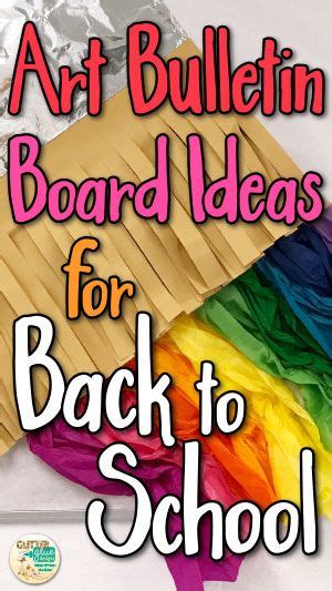 Create This Colorful Art Bulletin Board For Back To School In 2 Hours Of Less This Display Is