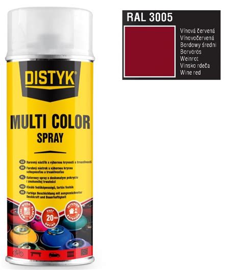 Barva Multi Color Spray Distyk Ml Ral V Nov Erven Den Braven