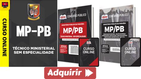 Apostilas E Curso Técnico E Analista Ministerial Do Concurso Do Mp Pb