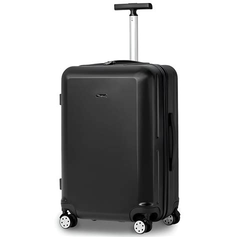 Jzrsuitcase Inch Luggage Pc Abs Hardside Suitcase Single Aluminum