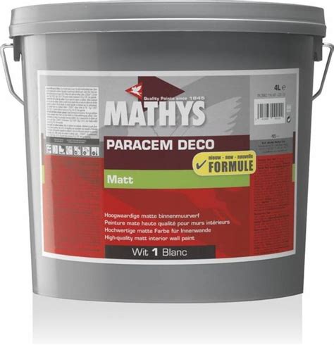 Mathys Paracem Deco Matt Wit 10L Bol