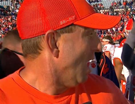 Dabo Swinney S Viral Reaction To Gatorade Bath After Clemson S Gator Bowl Victory Athlon Sports