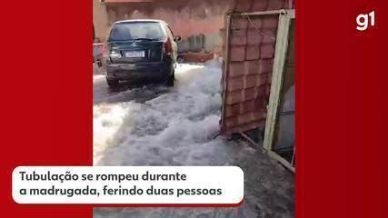 VÍDEO Adutora se rompe e deixa duas pessoas feridas no Rio veja lista