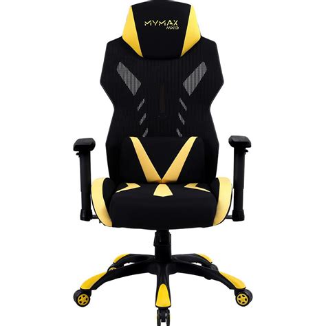 Cadeira Gamer Mymax Almofadas Braço 2D Cilindro de Gás Classe 3