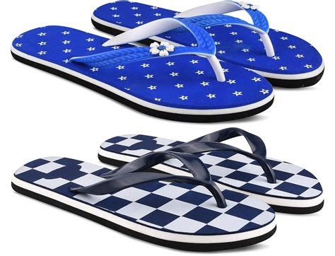 Buy Styleart Womens Combo Of 2 Pair Flip Flops Blue And Blue Eva