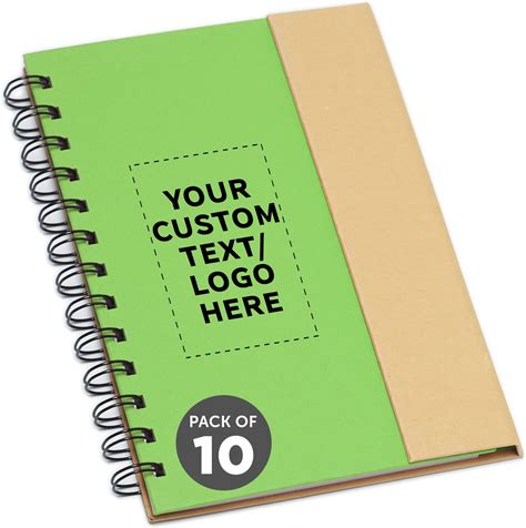 Amazon Discount Promos Custom Eco Friendly Spiral Notebooks With