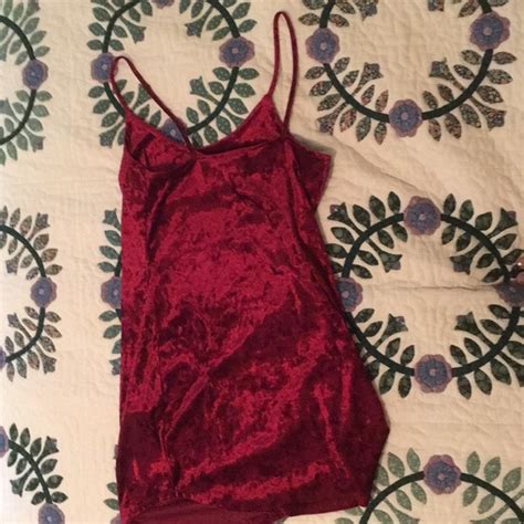 Forever 21 Dresses Crushed Red Velvet Dress Poshmark