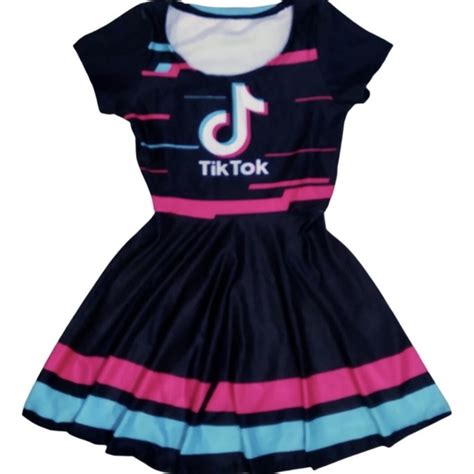 Vestido Infantil Personalizado Tik Tok Elo Produtos Especiais