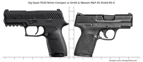 Sig Sauer P Nitron Compact Vs Smith Wesson M P Shield M Size