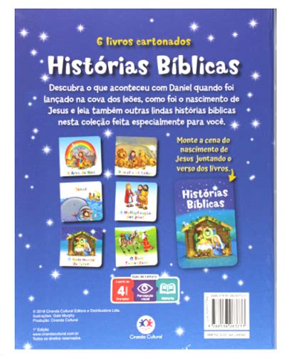 Hist Rias B Blicas Box Livros Cartonados Ciranda Cultural