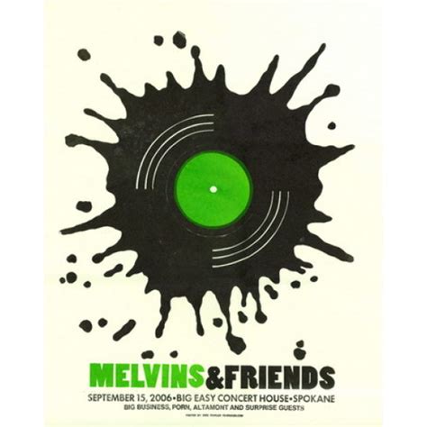 The Melvins Concert Poster By Dirk Fowler Poster Cabaret