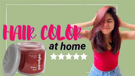 I Colored My Hair Red At Home Unboxing Details Application Review