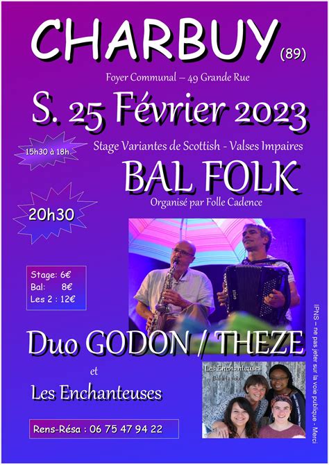 Bal Folk 25 février 2023 à Charbuy