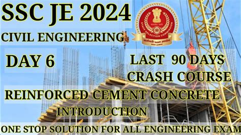 Ssc Je Reinforced Cement Concrete Days Crash Course Civil