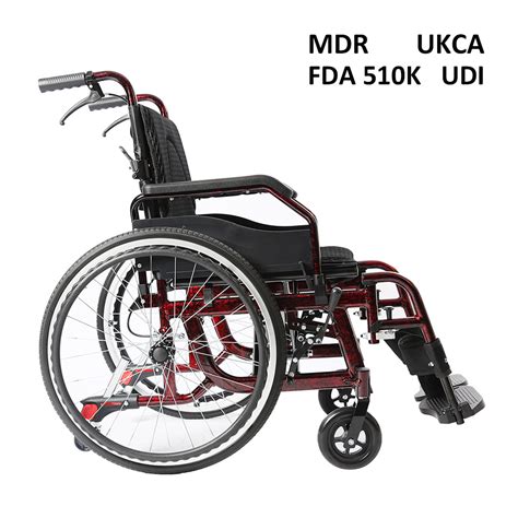 Ksm Aluminum Alloy Folding Outdoor Manual Wheelchairs Silla De