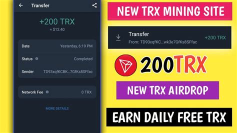 💸💰 New Trx Mining Website Earn Free Trx Tron Mining New Trx