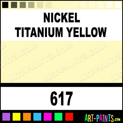 nickel titanium yellow classic acrylic paints  nickel titanium