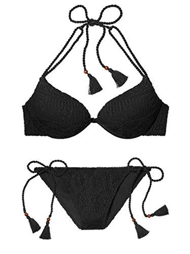 Buy Victorias Secret Swim Set The Gorgeous Push Up Top Bikini Black