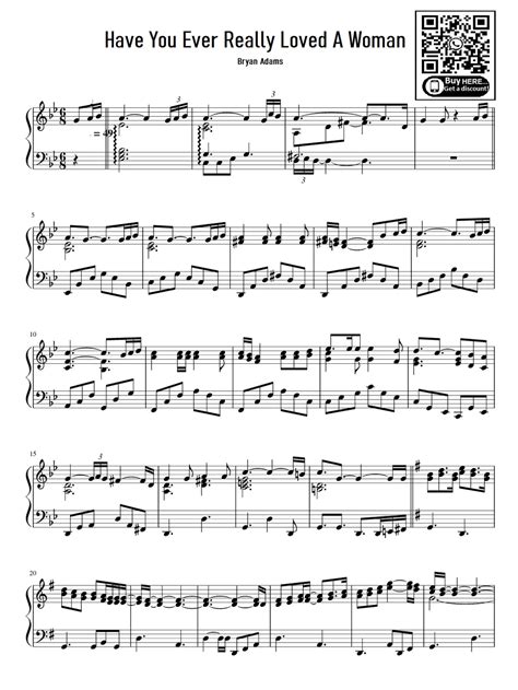 Have You Ever Really Loved A Woman Arr Eduardo By Bryan Adams Sheet Music For Easy Piano At