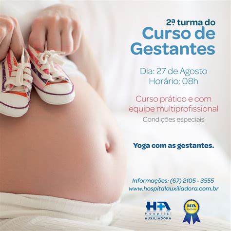 2º curso de gestantes será realizado no Hospital Auxiliadora e está