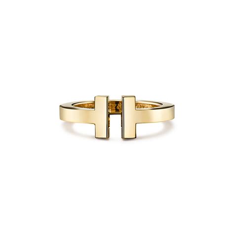 Tiffany T Square Ring in Yellow Gold | Tiffany & Co. Belgium