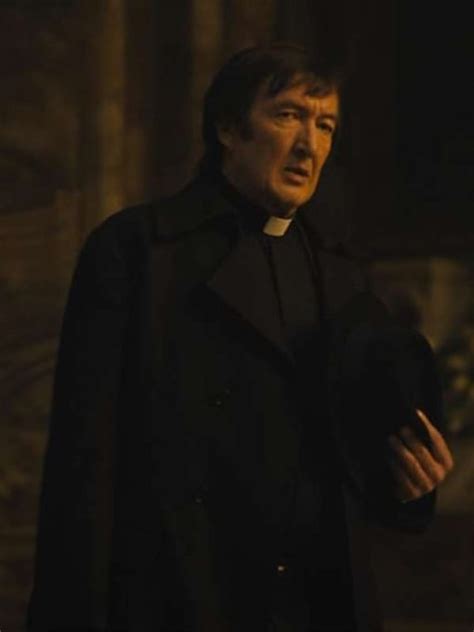 The First Omen 2024 Ralph Ineson Coat Ralph Ineson Black Coat