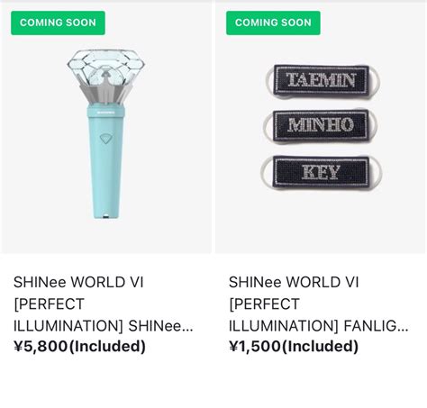 SHINee World VI Perfect Illumination In Japan Official Goods Hobbies