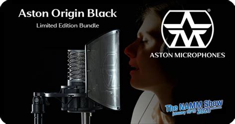 Aston Microphones launches Aston Origin Black Limited Edition Bundle ...