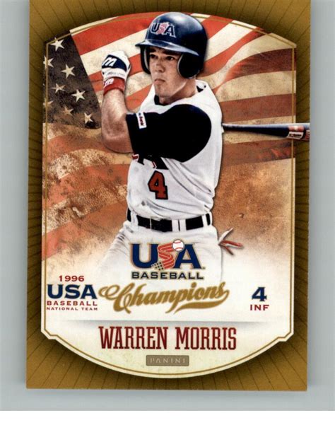 2013 Panini USA Baseball Champions Warren Morris 25 EBay