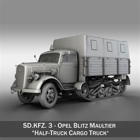 Modelo D Opel Blitz Maultier Cami N De Carga De Medio Cami N