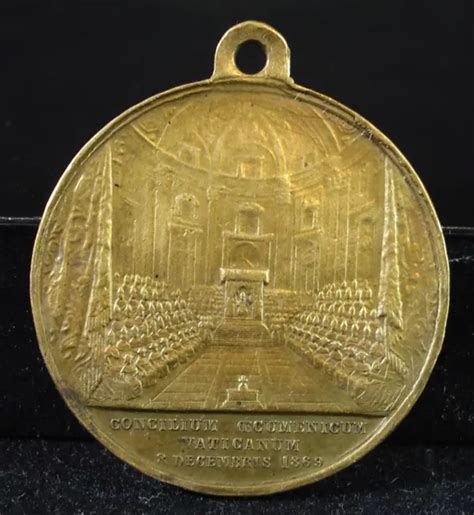 MÉDAILLE RELIGIEUSE VATICAN Pie Pius IX Vatican Rome Italie 1869