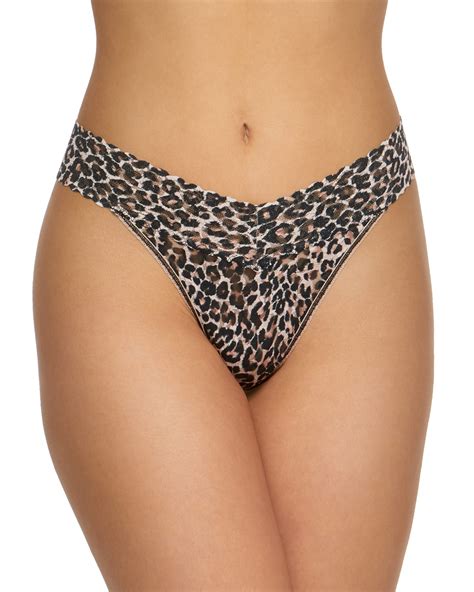 Hanky Panky Copycat Leopard Lace Retro Thong Neiman Marcus