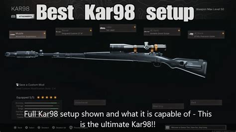 The Average Squad Warzone Best Kar98k Class Setup Mw Warzone