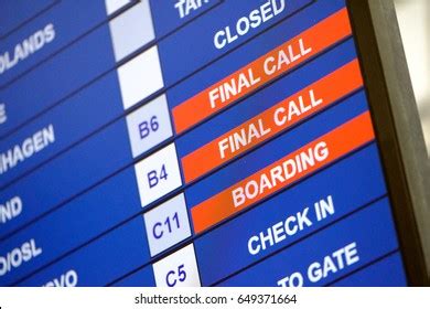 Airport Time Line Final Call Boarding Stock Photo Shutterstock