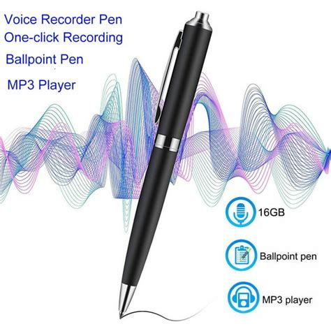 16GB Digital Voice Recorder- Voice Activated Recorder for Lectures Meetings Classes, Mini Audio ...