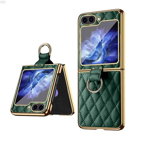 Роскошная кожа чехол для Samsung Galaxy Z Flip 5 / Самсунг Z Flip 5 С ...