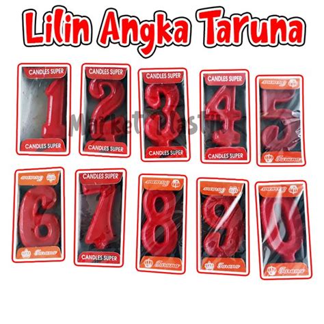 Jual Lilin Ulang Tahun Lilin Angka Lilin Angka Taruna Lilin Kue Di