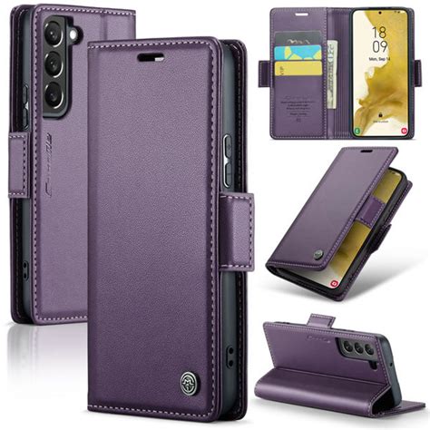 CaseMe Samsung Galaxy S22 Retro Flip Leather Wallet Case with RFID ...