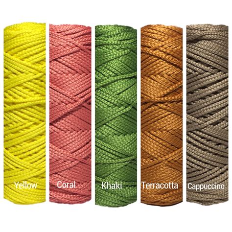 Mm Pp Macrame Yarn Polyester Cord Macrame Cord Diy Rope Etsy