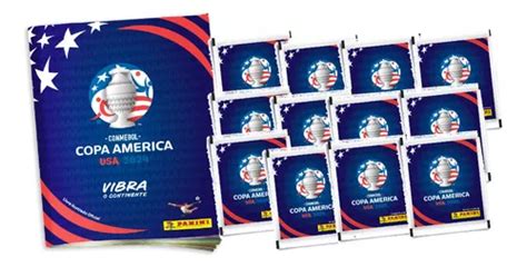 Álbum Da Copa América 2024 Conmebol Usa 50 Figurinhas Da Copa