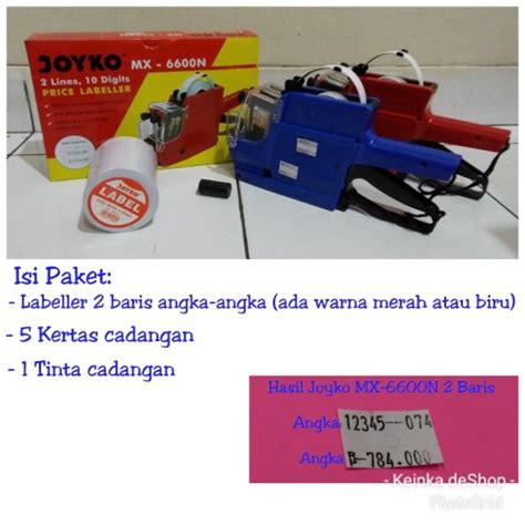 Jual Paket Alat Cetak Kertas Label Harga Price Labeller Line Baris