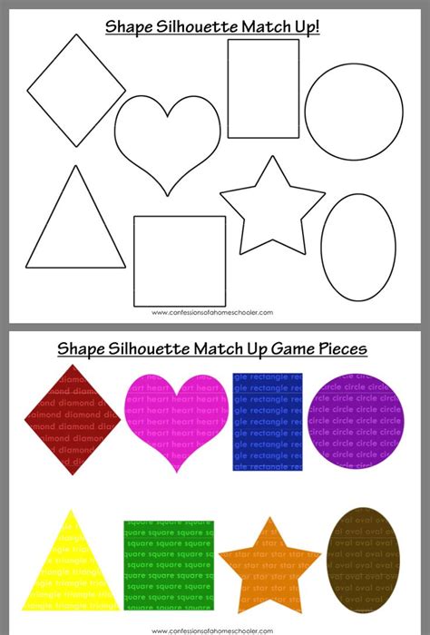 Shape Matching Circle Time Board Shapes Game Pieces