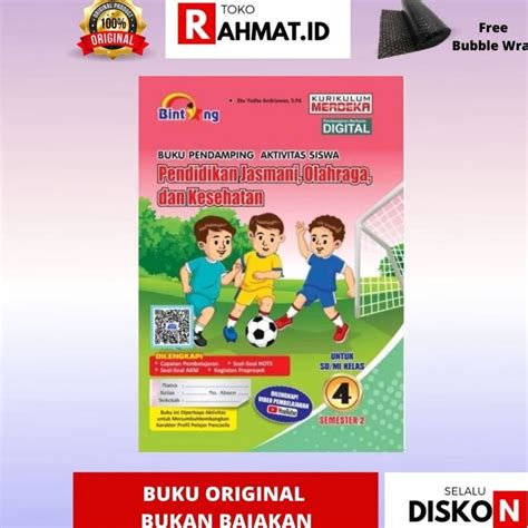 Jual ART M15F PJOK PENERBIT BINTANG KELAS 4 SEMESTER 2 BUKU PENDAMPING