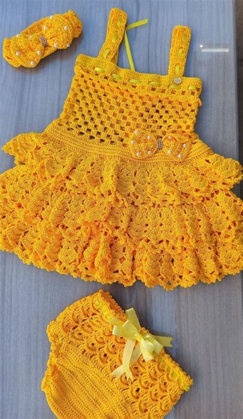 Very Creative Fan Crochet Patterns Crochet Baby Frock Designs For Fall