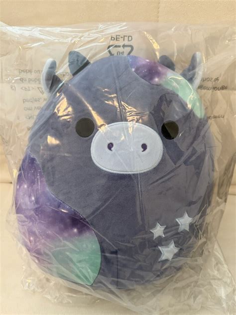 Squishmallows Rivka Navy Blue Cow With Celestial Spots Stars In