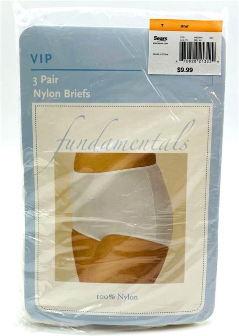 Very Impressive Panty Vip Nylon Briefs Size White Gem