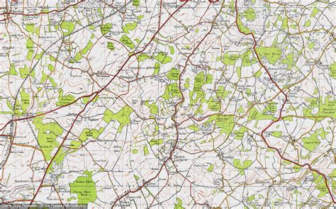 Historic Ordnance Survey Map Of Nutley 1945 Francis Frith