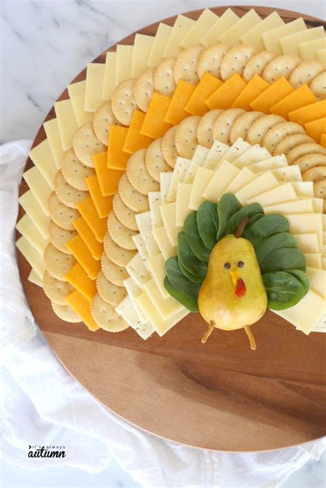 Easy Thanksgiving Cheese Board Shaped Like A Turkey Its Always Autumn In 2020